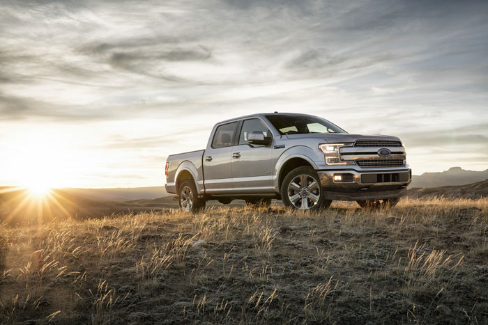 New Ford F-150 features segment-first technology, including Pre-Collision Assist with Pedestrian Detection and Adaptive Cruise Control with Stop-and-Go, embedded 4G LTE modem, SYNC 3 and B&O PLAY audio