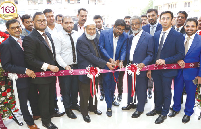 The 163rd showroom of Malabar Gold & Diamonds being inaugurated