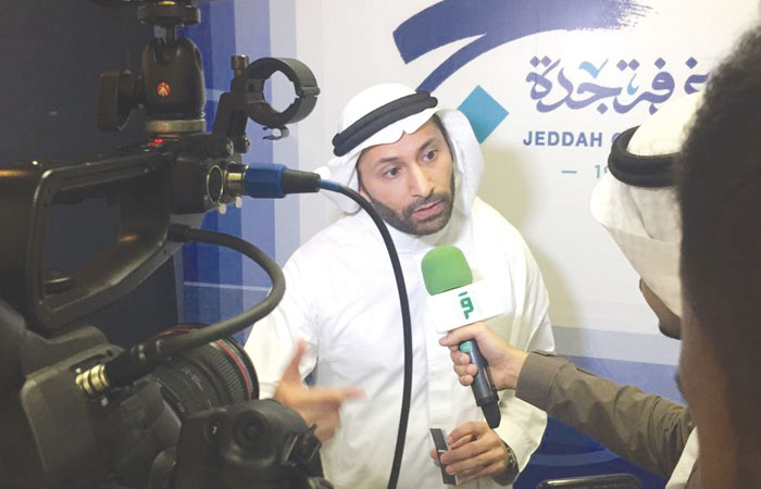 Co-founder and CEO of Careem Dr. Abdullah Elias during a TV interview