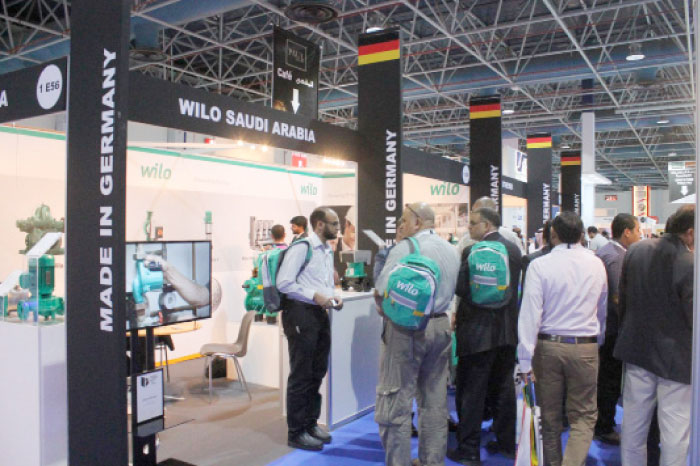 Professionals visit Wilo booth for latest pump technologies