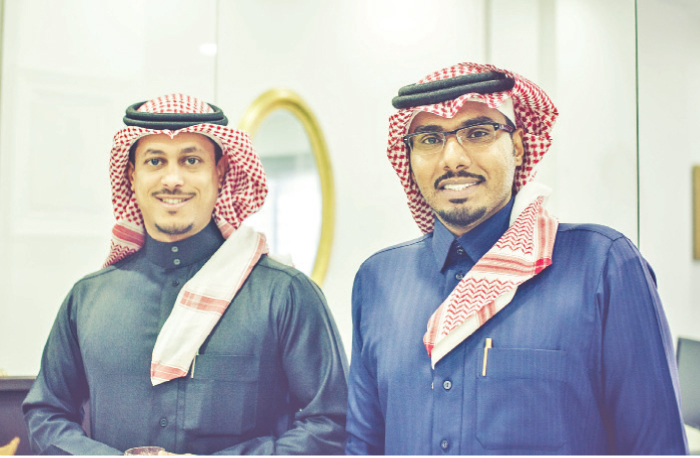 Naif  Al Ghaith (left) CEO of L’ACCÈS, with Mishari Al-Mbrek, general manager