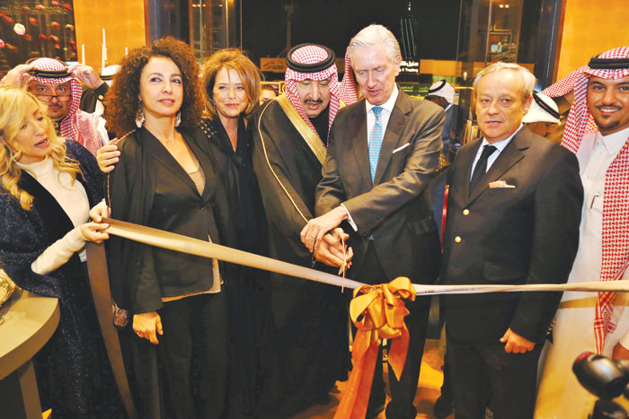 Francois Gouyette, Ambassador of France to Saudi Arabia, and Prince Abdulaziz Bin Nasser Al Saud inaugurate the outlet in Riyadh