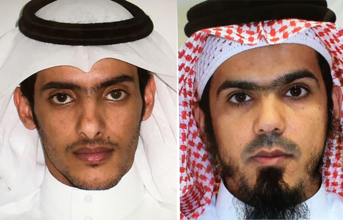 Tayea Salem Yaslam Al-Sayari (left), Talal Bin Samran Al-Saedi (right) – SPA