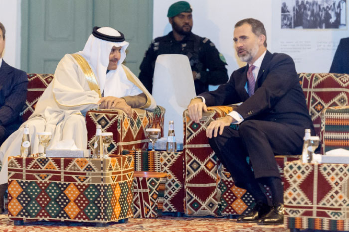 Spanish king tours cultural landmarks in Riyadh