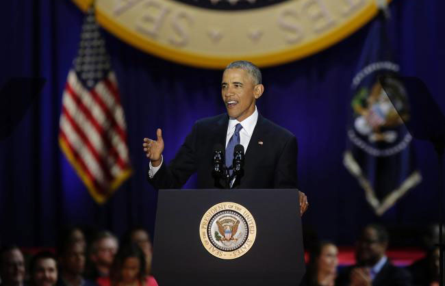 'Yes we did' _ Obama bids farewell in nostalgic last speech