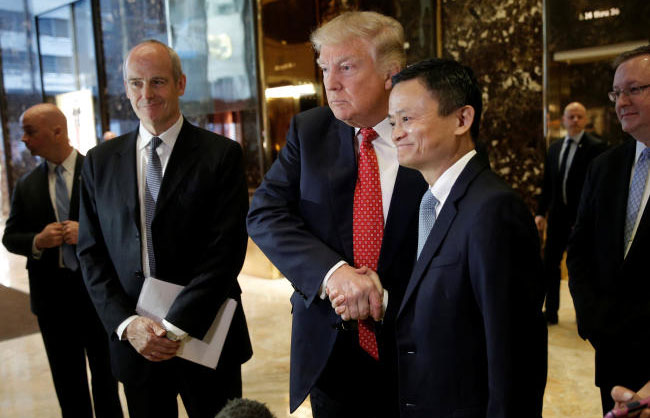 Alibaba's Ma meets Trump, promises to bring one million jobs to US