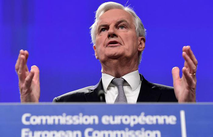 European Union's Chief Brexit Negotiator, French Michel Barnier, in charge of the preparation and conduct of the negotiations with Britain under article 50 of the Treaty on European Union (TEU) speaks during a press conference on December 6, 2016, at the European Commission in Brussels. — AFP