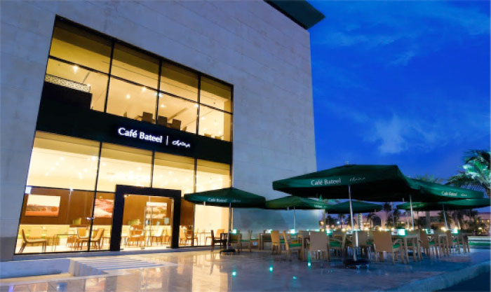 Café Bateel in Jeddah located in the new Le Prestige Mall on King Abdulaziz Branch Road