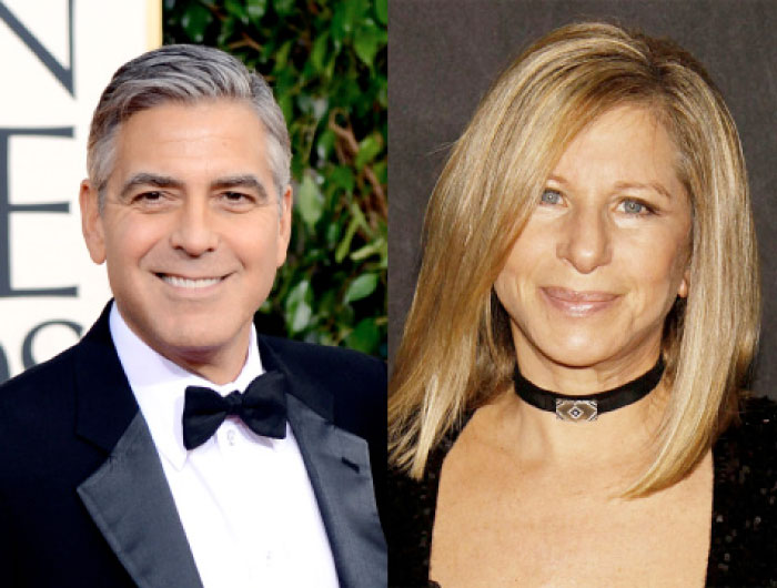 George Clooney and Barbra Streisand