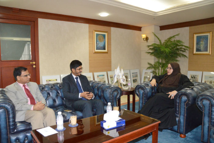 Indian consulate officials in Saudi Gazette office