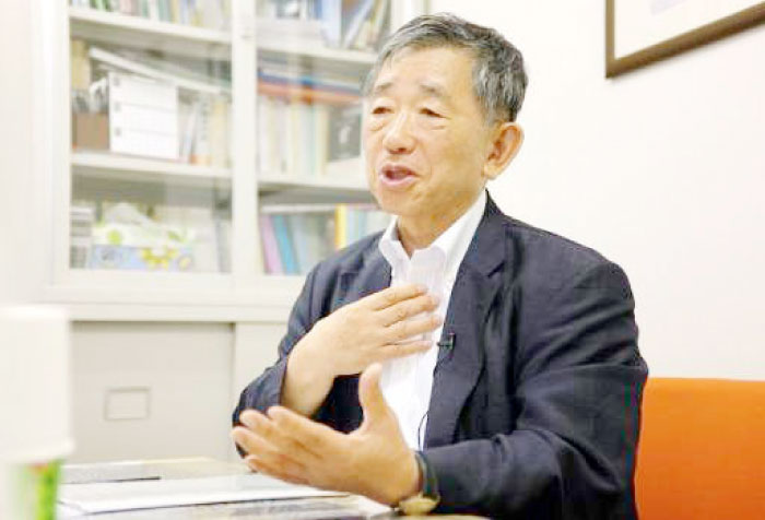 Terumi Obata, head of a rehabilitation facility for former prisoners, speaking at an interview in Tokyo. — AFP