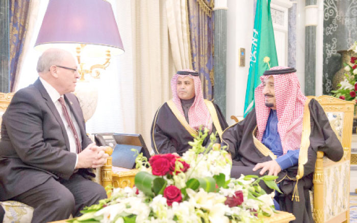 King receives speaker of Canadian Senate