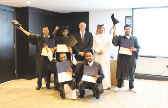 Some of the graduates express jubilation