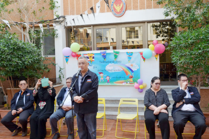 Thai Consul General Thanis Na Songkhla delivering his speech. — Courtesy photos