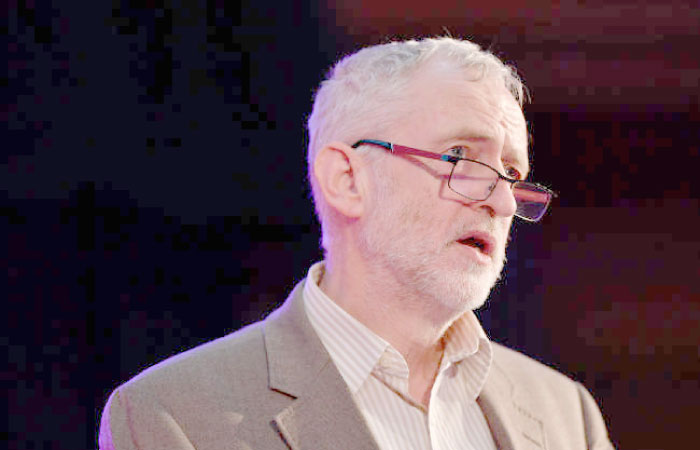 Britain’s opposition Labour party leader Jeremy Corbyn speaks at a rally for the National Health Service (NHS) in London in this Dec. 15, 2016 file photo.  — AFP