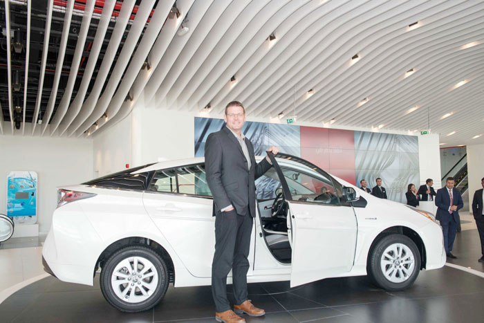 Hybrid Toyota Prius car granted at 10th World Future Energy Summit