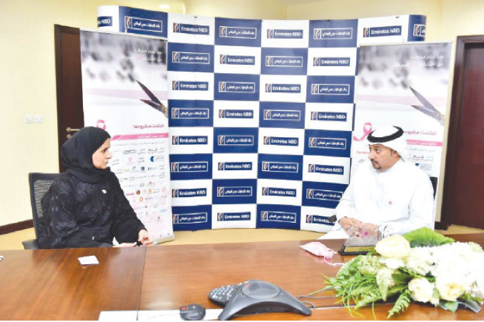 Dr. Soaad Bin Amer holds talks with Emirates NBD CEO Eng. Loai Abduljawad