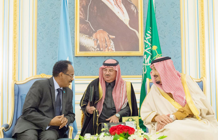 King holds wide-ranging talks with Somali leader