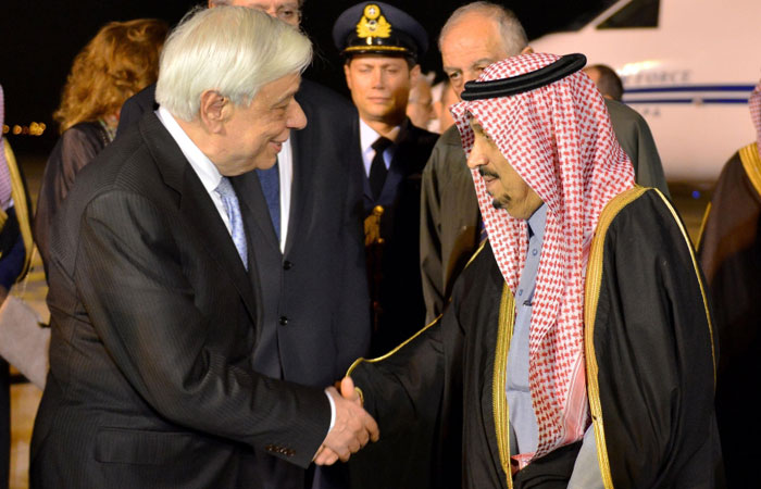 Greek president arrives in Riyadh