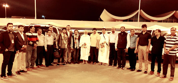 KTT Board of Trustees Hyderabad along with the KTT officials of Jeddah at the King Abdul Aziz International Airport.