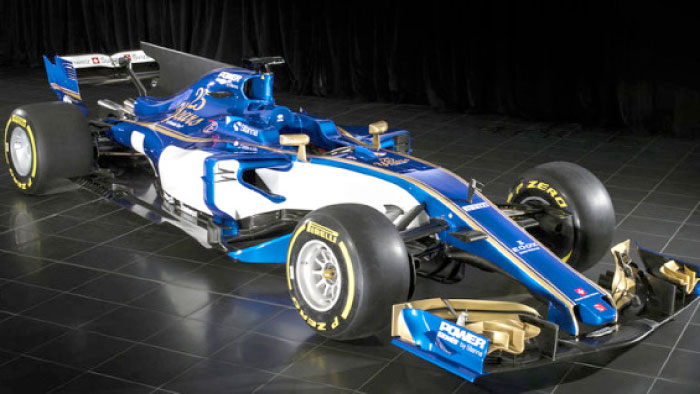 Sauber’s new livery.