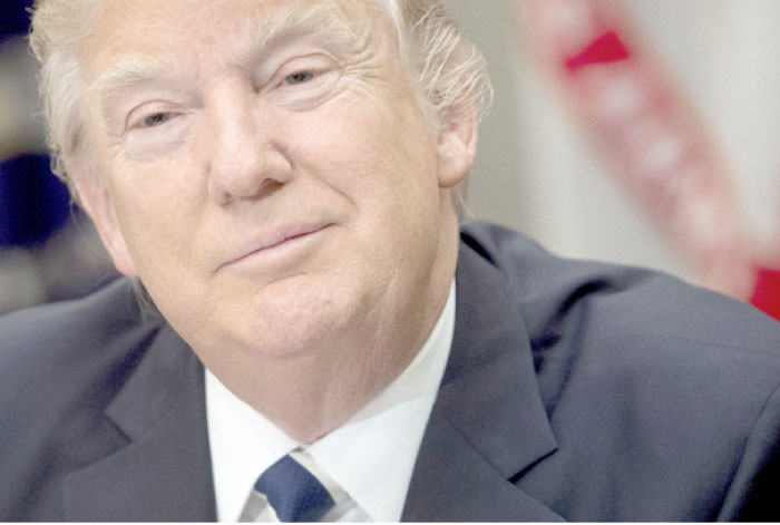 US President Donald Trump speaks during a meeting at the White House in Washington, D.C., in this Feb. 14, 2017 file photo. — AFP