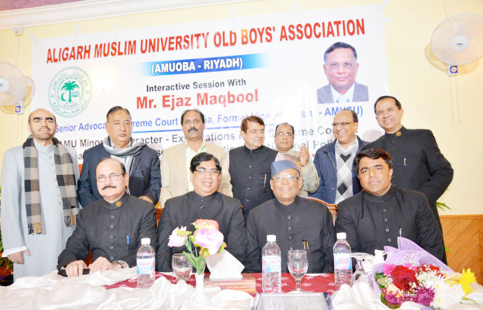 Senior Indian advocate interacts with AMUOBA Riyadh