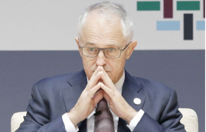 Australia’s Prime Minister Malcolm Turnbull  seen in this file photo. — AP