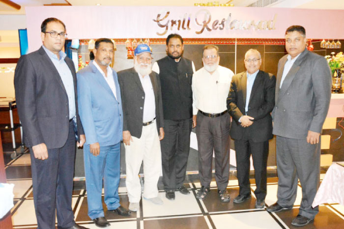 JCA committee members (L-R) Syed Meer, Ashfaque Hussain, Muhammad Iqbal, Aijaz Khan, A.A. Merchant, Hamid Rana and Haroon Abdullah
