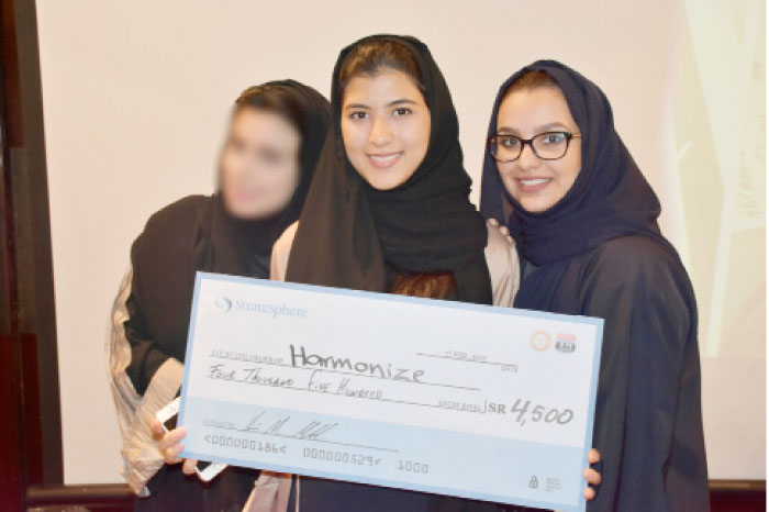 Winning students of Dar Al-Hekma. — Courtesy photo