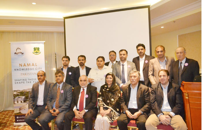 Friends of Namal with Aleema Khan, Zulqarnain Khan and Furrukh Rasheed. — SG photo by Syed Mussarat Khalil
