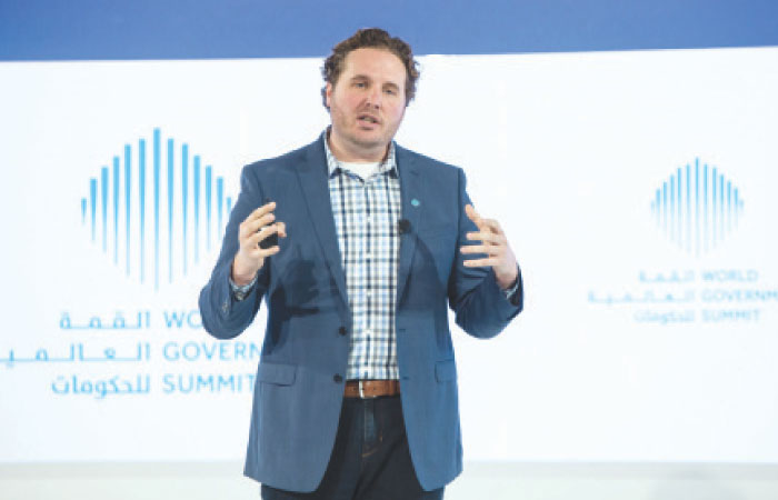 Caleb Harper on the second day of the World Government Summit 2017 in Dubai