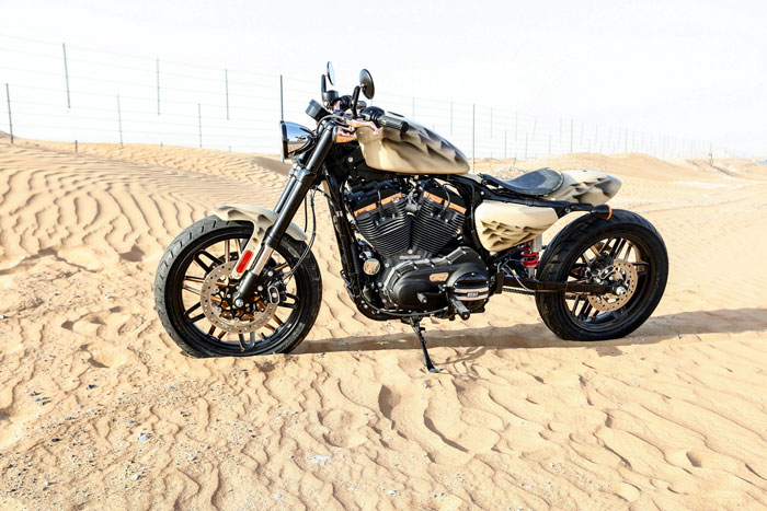 Harley-Davidson Dubai custom Roadster - Desert Warrior