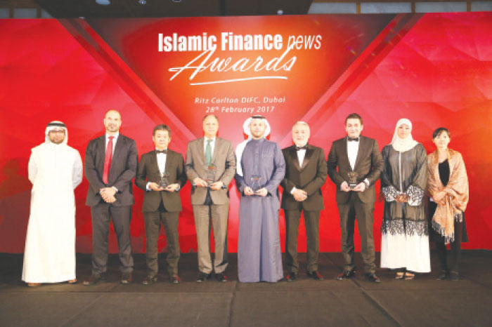 Winners and officials at the IFN Sukuk Award 2017. — Courtesy photo
