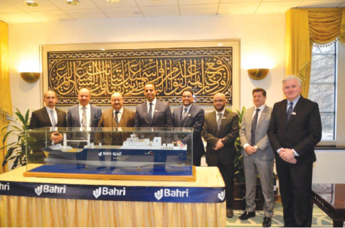 A group photo of Bahri’s delegation with Saudi Arabia’s Ambassador Prince Abdullah. — Courtesy photo