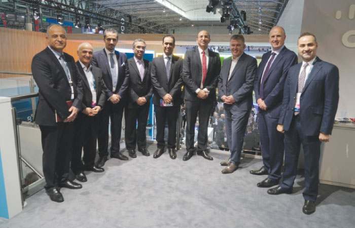 Executives of Mobily and Cisco at Mobile World Congress