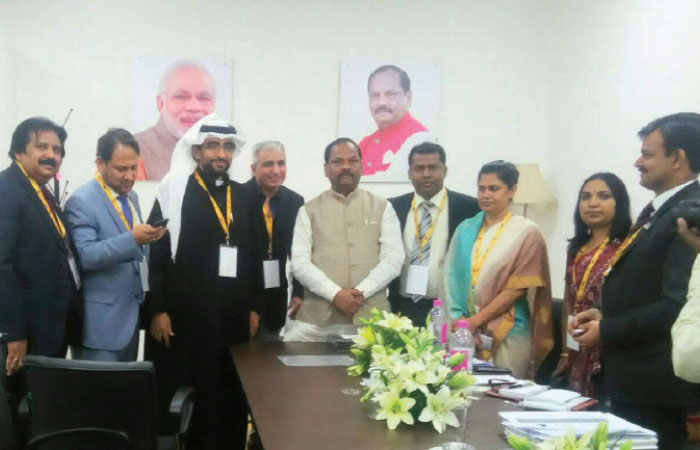 SIBN delegates with Jharkhand Chief Minister Raghubar Das and Jharkhand Chief Secretary Raj Bala Verma at Momentum Jharkhand Investment Summit in Ranchi.