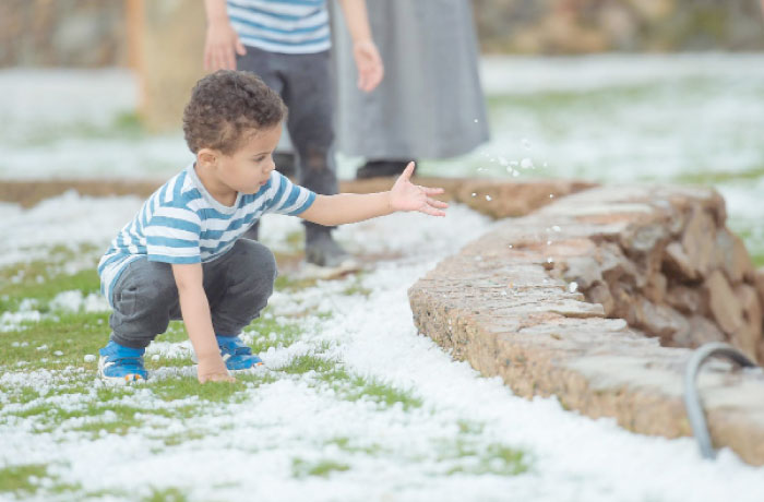 Hail in Qassim