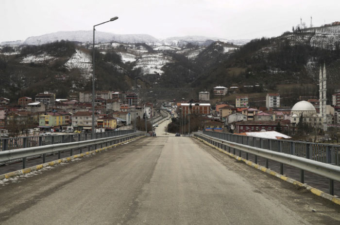 A view of the town of Ayvacik in Turkey’s Black Sea region.