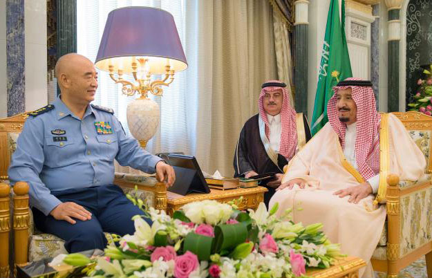 King Salman receives Chinese Vice-Chairman of Central Military Commission