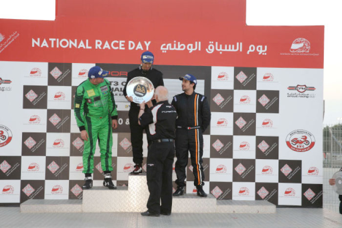 Bandar Alesayi on the podium