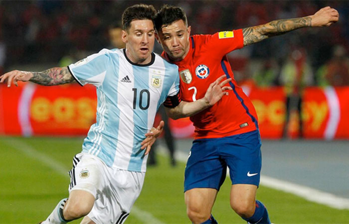 Argentina faces Chile in World Cup race