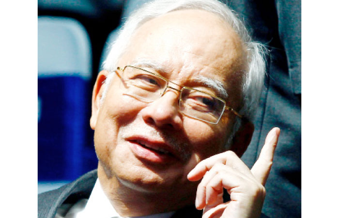 Malaysia’s Prime Minister Najib Razak attends an event in Kuala Lumpur, Malaysia, on Wednesday. — Reuters