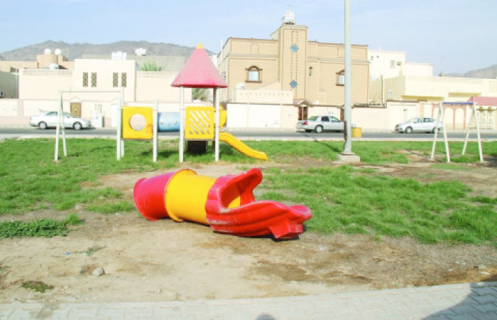 King Fahd Park in the historic city of Badr lack basic facilities. — Okaz photo
