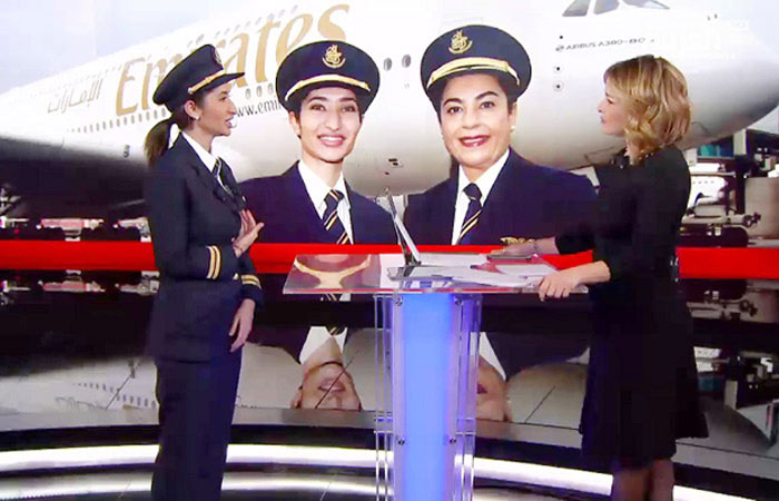 Alia Al-Muhairi has been a first officer for Emirates Airlines since 2012 and is now pushing for more of women in the UAE to join her rank. — Al Arabiya photos