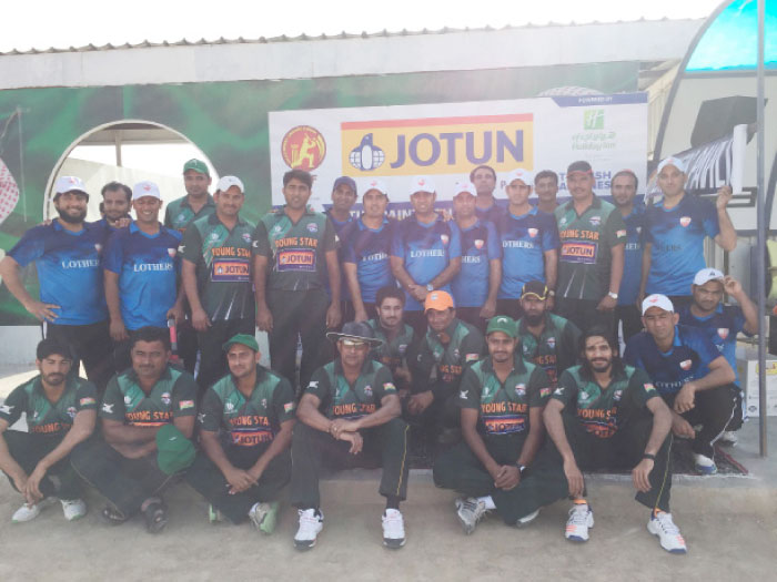 Lothers Cricket Club and Young Star teams