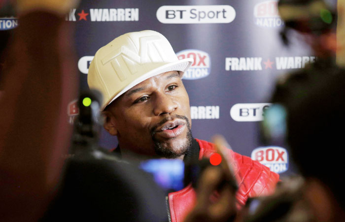 Floyd Mayweather during a press conference. — Reuters