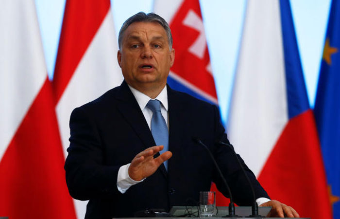 Visegrad Group (V4) member nation Hungary's Prime Minister Viktor Orban speaks at a news conference during a summit in Warsaw, Poland March 2, 2017. — Reuters