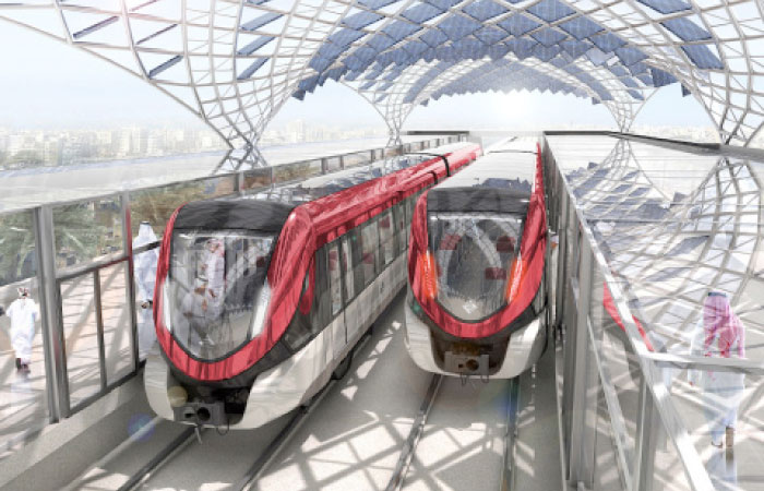 An artist’s conception of Riyadh Metro