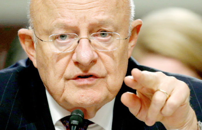 Director of National Intelligence James Clapper testifies before a Senate Armed Services Committee hearing on foreign cyber threats, on Capitol Hill in Washington D.C., in this Jan. 5, 2017 file photo. — Reuters